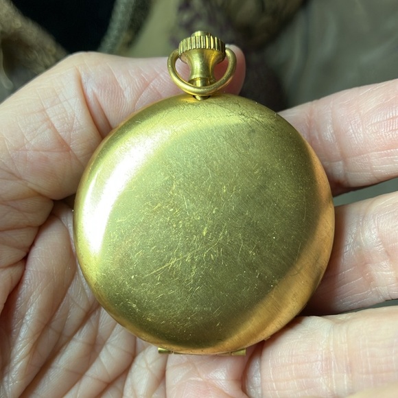 Embroidery pocket locket photo perfume fiber art by Artettina collectible - Picture 4 of 5